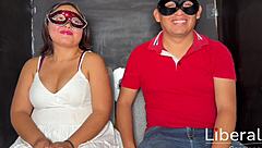 Esposa humilla a cornudo sumiso en entrevista swinger