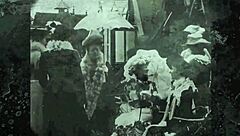 Vintage retro hairy beaver gets fucked in antique pornostalgia scene