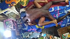 mature woman rides young lover's cock like a wild bull