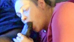 sloppy deepthroat on big black cock