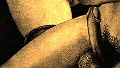Vintage Erotic Hairy Retro Drawings
