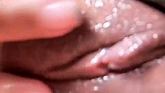 Colombiana masturbates solo in homemade bathroom real