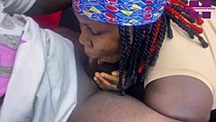 Ebony Stepmom's Big Ass Gateman Fuck