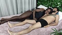cuck watches ebony wife take two huge cocks
