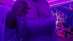i get worshipped in purple by plump bbw with huge natural tits