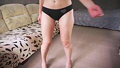 Thrilled Milf's Passionate Leg Striptease