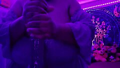 i get worshipped in purple by plump bbw with huge natural tits