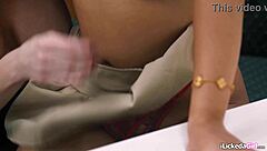 Classroom Milf-Teen Lesbian Tease Intrigue