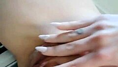 Playing with my huge tits and pussy!