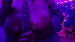i get worshipped in purple by plump bbw with huge natural tits
