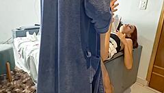 delivery guy gets hard and fucks the naughty brazilian wife pov
