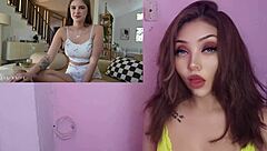 petite latina teen masterbates to wild orgasm pov