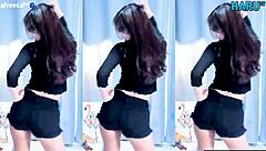cute korean dancer sways seductively