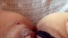 gretala's pregnant thong tease hides sensual secrets