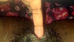 juicy ebony pussy drips wet in solo masturbation orgasm frenzy