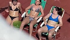 Argentinian Neighbors Sunbathing Voyeur Terrace Tease Part 2
