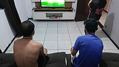 Husband Loses Bet, Watches Wife Take Friend's Cock Deep!