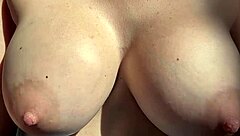 big tits milf artemisia love bounces boobs solo outdoor