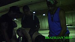 Mirela Mansur's Big Ass Fucked By Strangers In Sheer Red Tunnel Encounter!