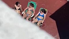 Argentinian Neighbors Sunbathing Voyeur Terrace Tease Part 2