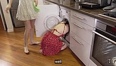 stuck in kitchen with friend until big cocks rescue us