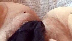 gretala's pregnant thong tease hides sensual secrets