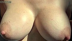 big tits milf artemisia love bounces boobs solo outdoor