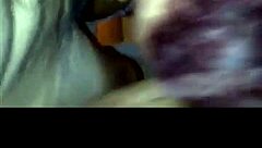 girlfriend gives sloppy amateur blowjob to boyfriend's cock