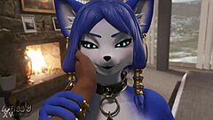 breeding cute furry vixen's big tits pussy pov