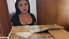 she takes huge facial for unpaid debt
