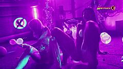 neon party turns wild with tight latina pussies screaming in orgasm