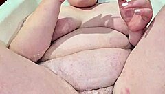 mature 50yo milf delivers sloppy underwater blowjob handjob