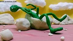 Jerk That Pulsing Alien Monster Cock Outdoors!
