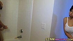 i love tuggin this huge cock as busty cfnm babe high def