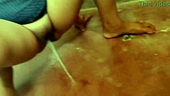 desi bhabhi's wild outdoor public pissing caught on cam!