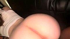 thick curvy brunette office slut begs for interracial creampie pounding