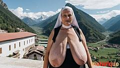Dreaming of busty ugly granny nuns with huge saggy tits begging for your cock?