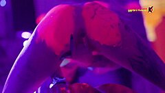 neon party turns wild with tight latina pussies screaming in orgasm