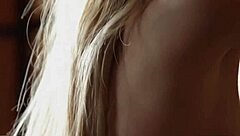 tiny russian blonde teen strips and poses her shaved pussy