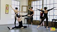 Ballerinas' Tight Pussy Licking Turns into Sexy Lesbian Orgasm Fest