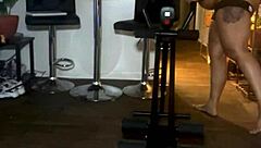 Naked Ebony Workout Session With Hot Personal Trainer