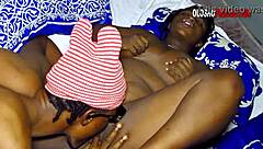 Chubby black babe bends for monster cock dorm doggystyle orgasm