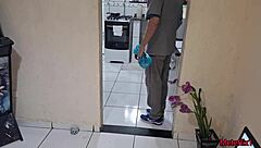 Wife Teases Cheats Voyeur Provokes Naughty Plumber