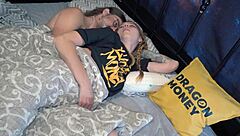sharing bed leads to hot anal under covers
