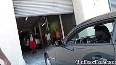 Tats Slut Guzzles BBC Cum Hardcore