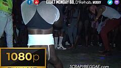 dancehall party girls skin out topless wild