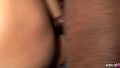 petite cutie with pigtails seduces massive black cock