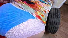 mature babe trades big ass for tire shop repairs