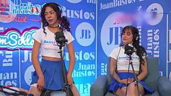 Hot Lesbians CindyLunaPetite and AlinaSvetlana Ride Fuck Machine Wild!