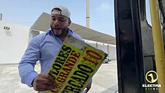 Peruvian redhead pays bus fare with deep submissive ride